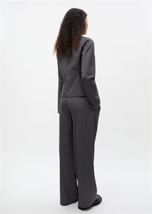 Encroydon ls bluse 7300 Grey/White Pinstriped Envii 